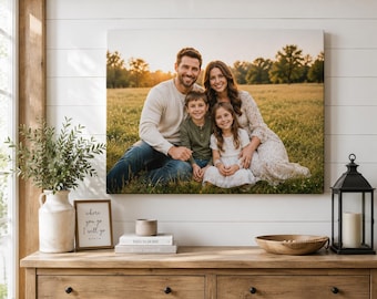 Custom Photo Canvas Print | Family, Pet, Memorial Wall Art (8x10 to 16x20)
