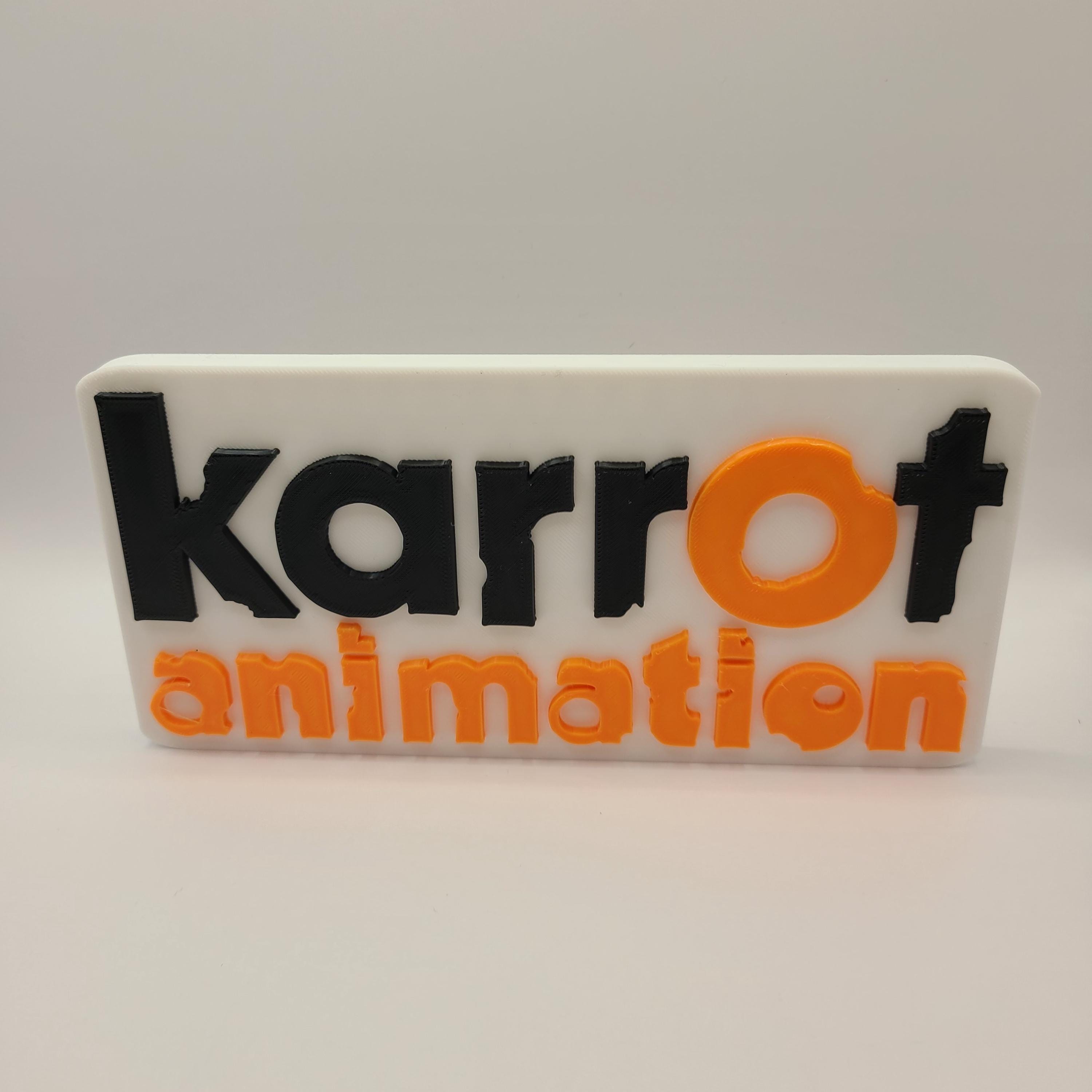 Karrot Animation - 3D Logo Display Model - Etsy