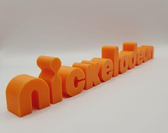 Lettres individuelles Nickelodeon - Modèle d'affichage du logo 3D