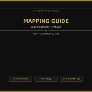 Lash Mapping Guide Template, Eyelash Extension Chart, Lash Tech Styling Form (Digital Download)