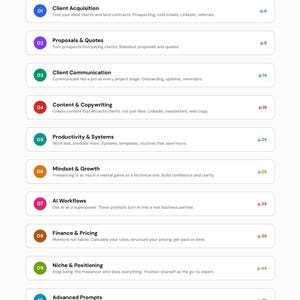 100 AI Prompts for Freelancers & Entrepreneurs | ChatGPT Claude Guide | Business Prompt Pack | Productivity Tools image 2