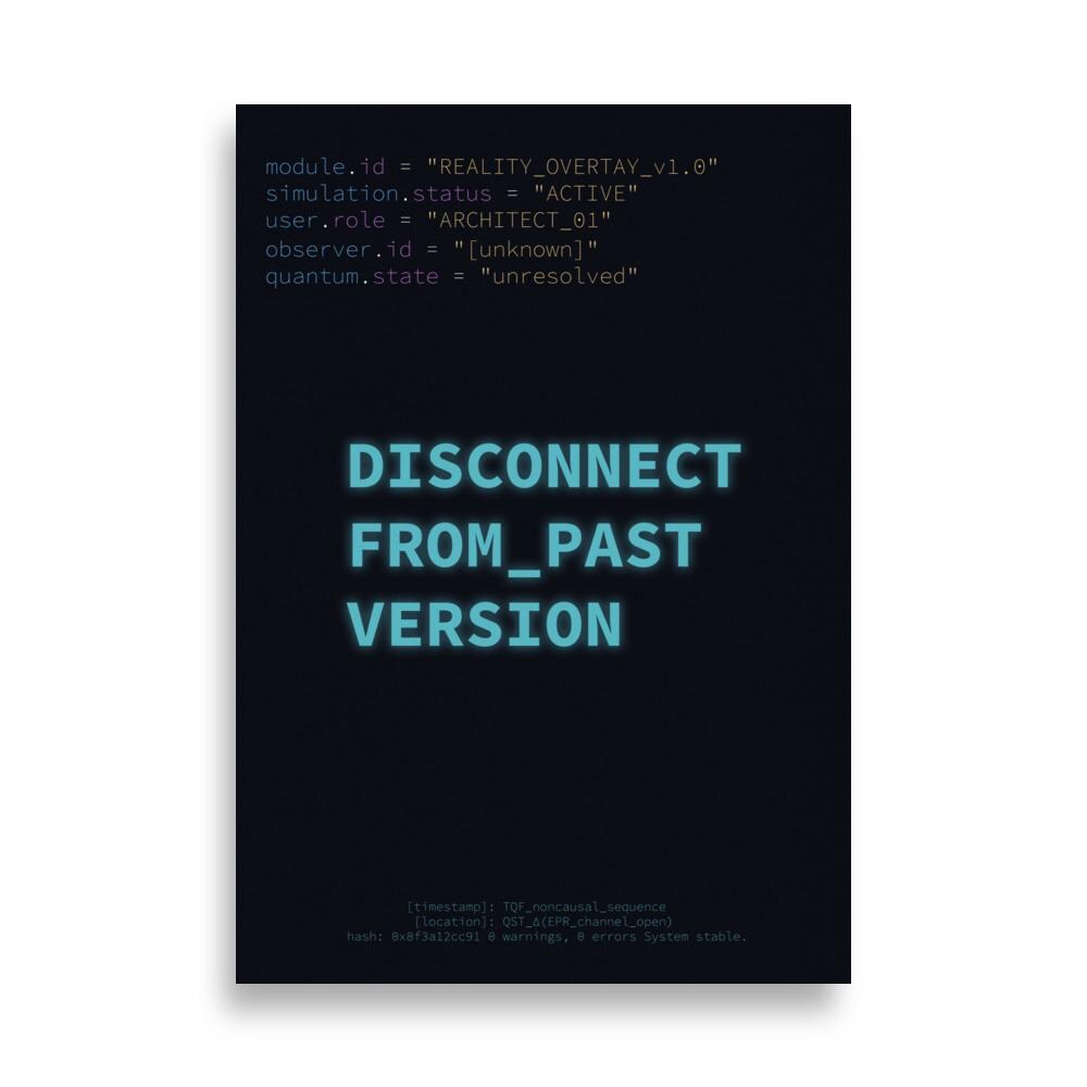 Poster – [DISCONNECT_FROM_PAST_VERSION ] – AR Layer Available (70x100 ...