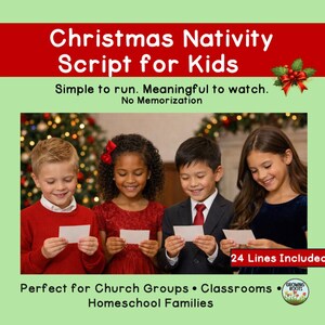 Christmas Nativity Script for Kids | Easy Church Program | No Memorization