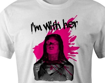 I'm With Her : Neon Prom Shirt