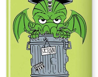 Magnet (2"x3"): Cthulhu The Grouch by TMNT Artist Steve Lavigne 2"x3"