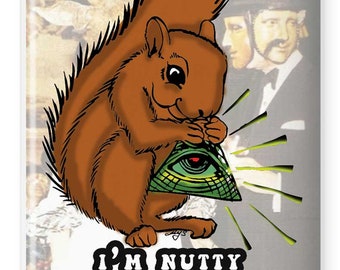 Magnet (2"x3"): I'm Nutty For The Illuminatti