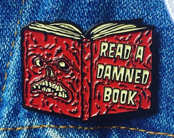 Read a Damned Book: Necronomicon Evil Dead Enamel Pin 1.5"