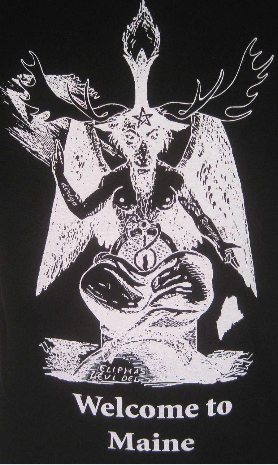 T-shirt: Welcome to Maine - Baphomoose Devil God of the