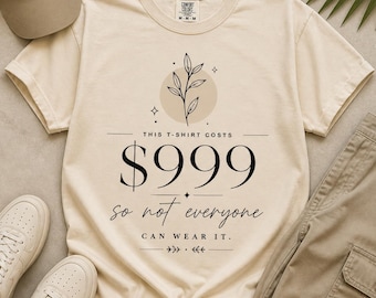 Design di lusso per t-shirt con citazione / Grafica tipografica minimalista (Download digitale)