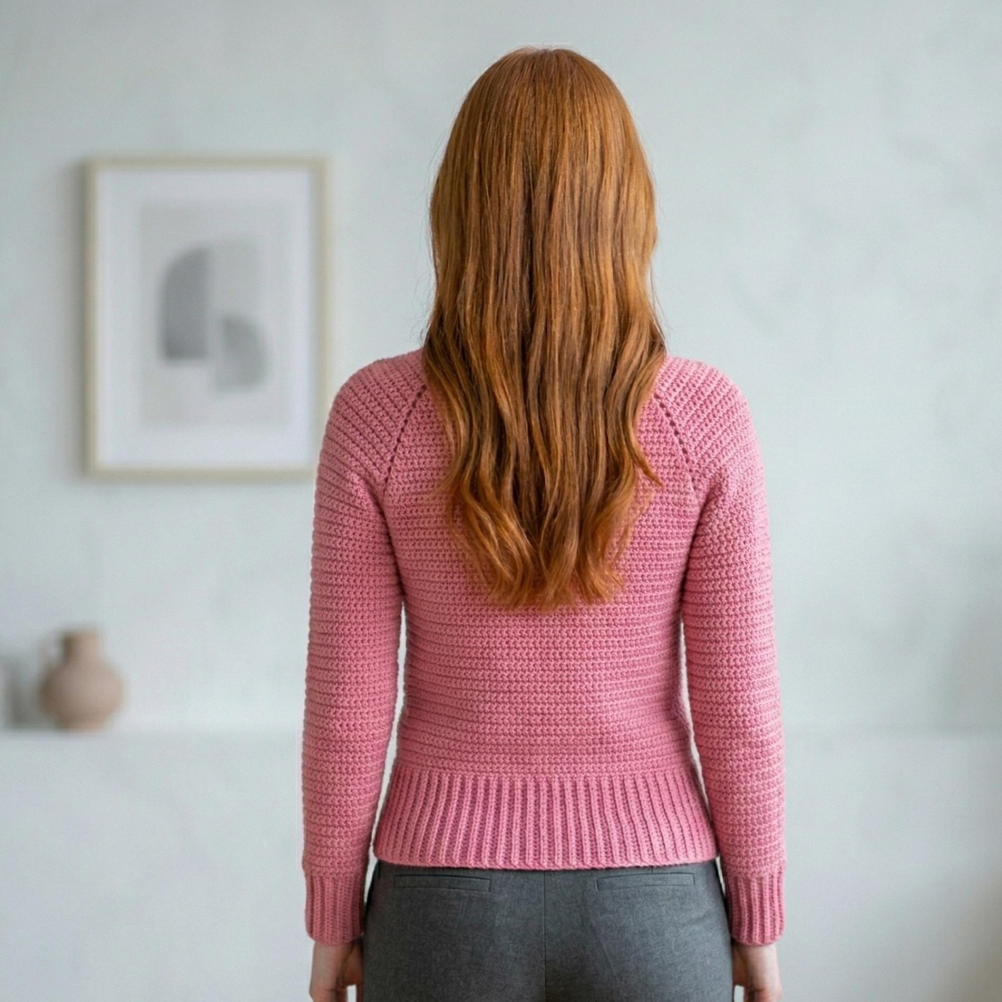 Top Down Raglan Sweater Knitting Pattern PDF | Beginner Pullover ...