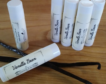 All Natural Lip Balm - Vanilla Bean - made with 100% pure organic ingredients