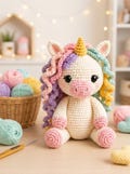 Low Sew Amigurumi Unicorn Crochet Pattern | Beginner Plush Toy Tutorial (PDF Download) product logo