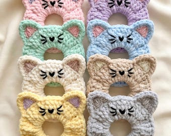 HAAKPATROON, haakpatroon scrunchie, gehaakt haarelastiekje, gemakkelijke haaraccessoires, cadeau voor haar, beginnersvriendelijk