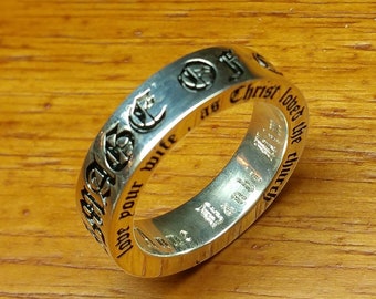 Old English font ring