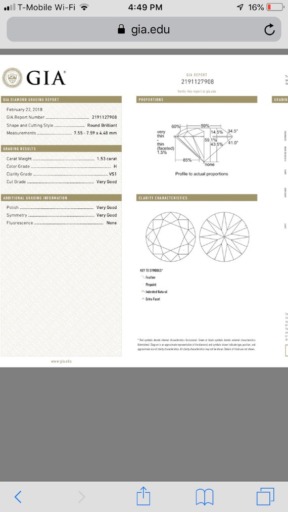 Cut Clarity Color Carat Chart