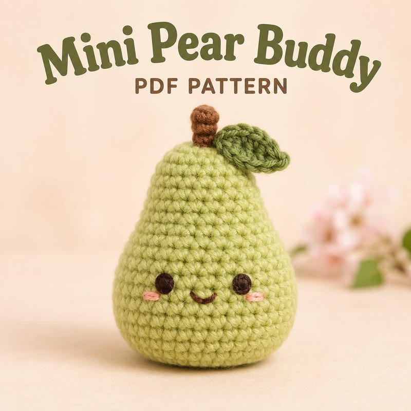 Free Pear Pattern Pear Crochet Pattern - Etsy UK
