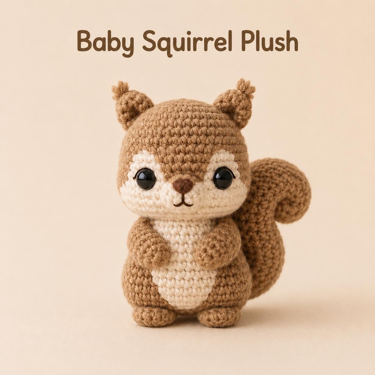36 Squirrel Crochet Pattern: Enhance Your Skills With Adorable Designs 7 Squirrel Baby Woodland Amigurumi Plush