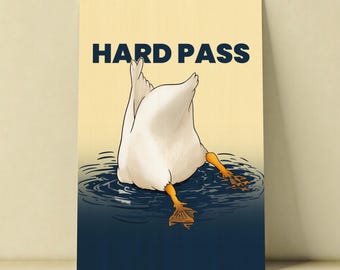 Paquete de arte mural de patos, pato de paso duro imprimible, PNG transparente, pegatina PNG, póster en 5 tamaños, decoración con textura divertida, descarga digital