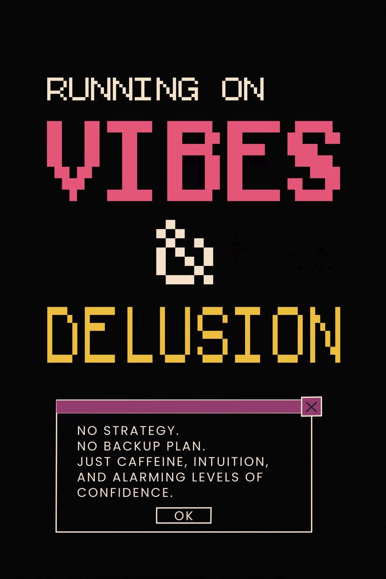 Retro pixel art printable poster with funny quote, gaming-inspired typography, dopamine decor aesthetic, and humorous caffeine-themed wall art.