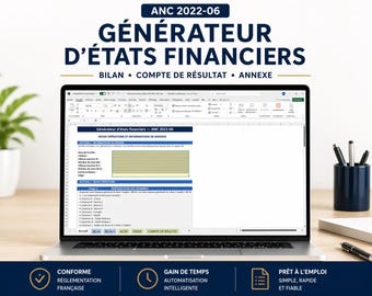 Outil générateur des états financiers ANC 2022-06
