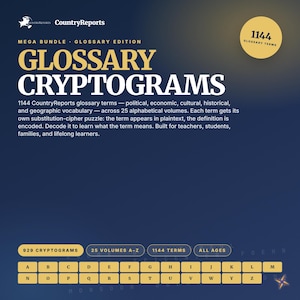 Kulturglossar-Kryptogramm-Paket | 929 Vokabelrätsel (PDF-Download)