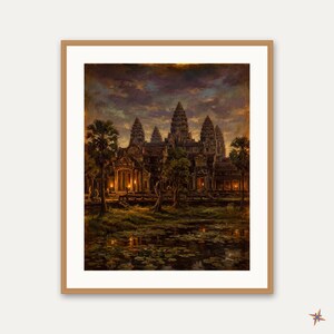 Angkor Wat Oil Painting - Etsy