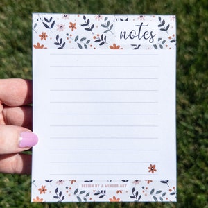 Dainty Illustrated Floral Notepad Memo Pad to Do List - Etsy