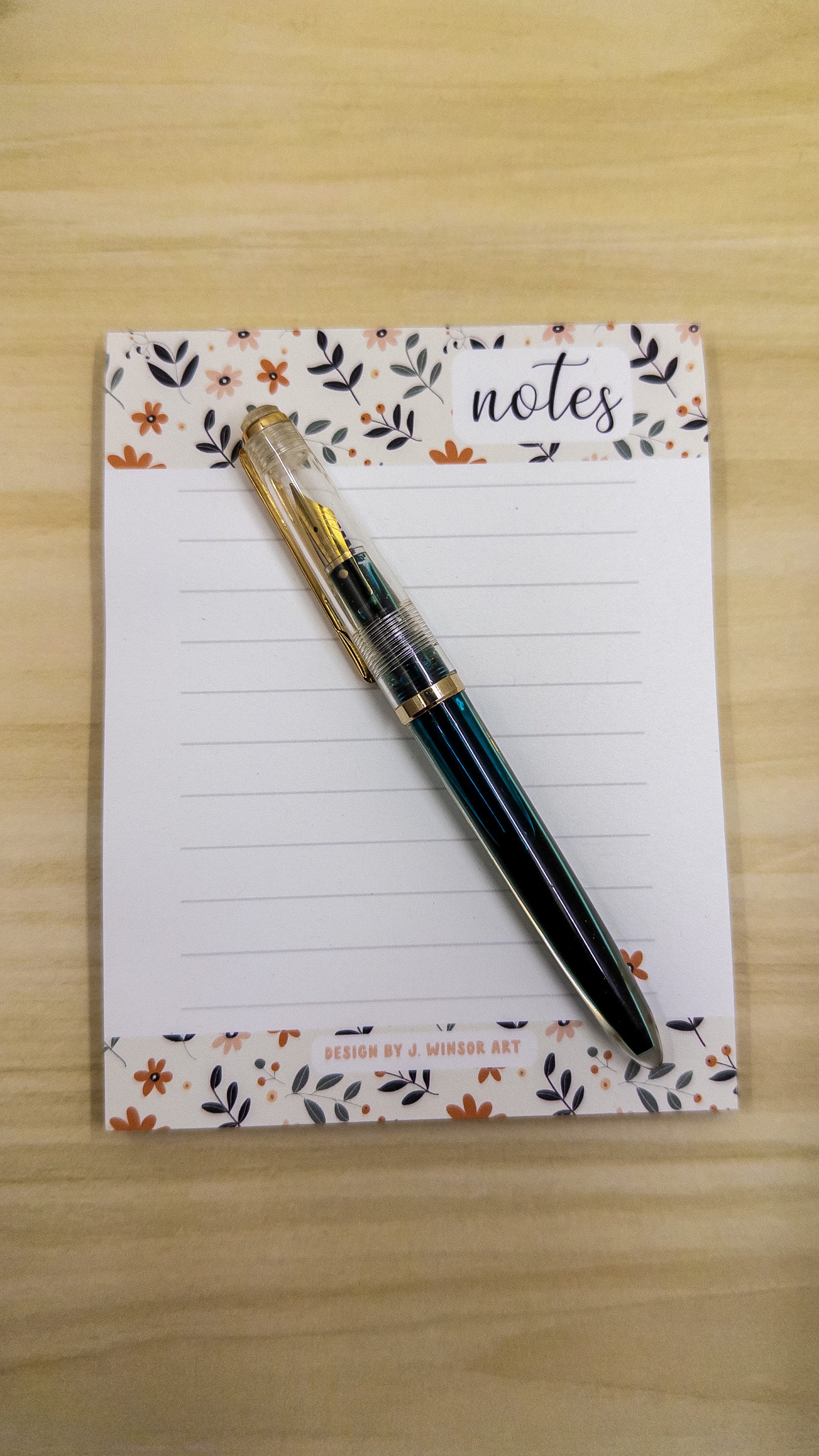 Dainty Illustrated Floral Notepad Memo Pad to Do List - Etsy