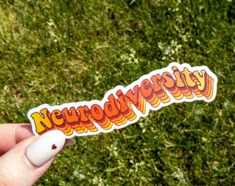 Neurodiversität Vinyl Aufkleber 4 Zoll