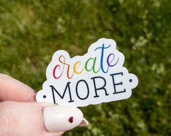 Create More Vinyl Sticker 2 inch