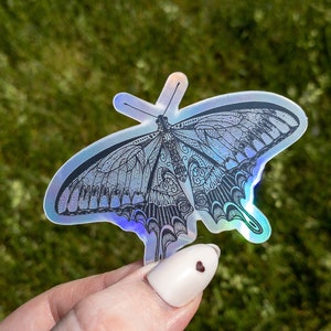 Butterfly Holographic Sticker 3 inch