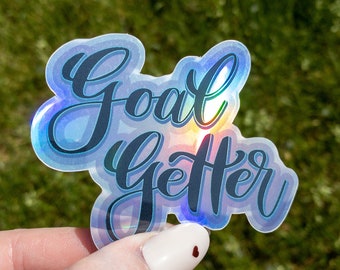 Goal Getter Holographic Sticker 3 inch