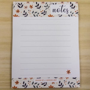 Dainty Illustrated Floral Notepad Memo Pad to Do List - Etsy