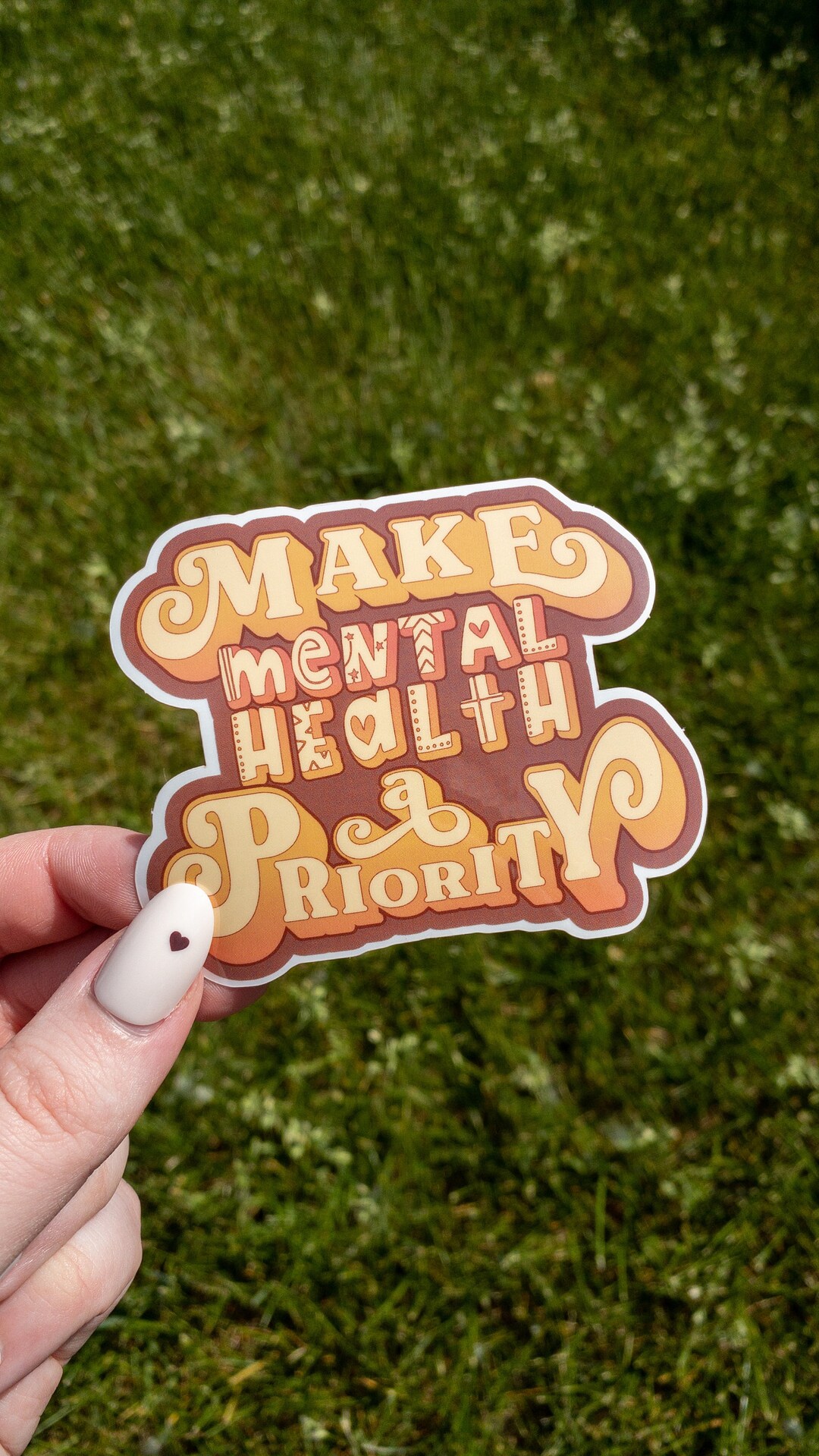 Make Mental Health A Priority Sticker Clear Vinyl 3 Inch - Etsy