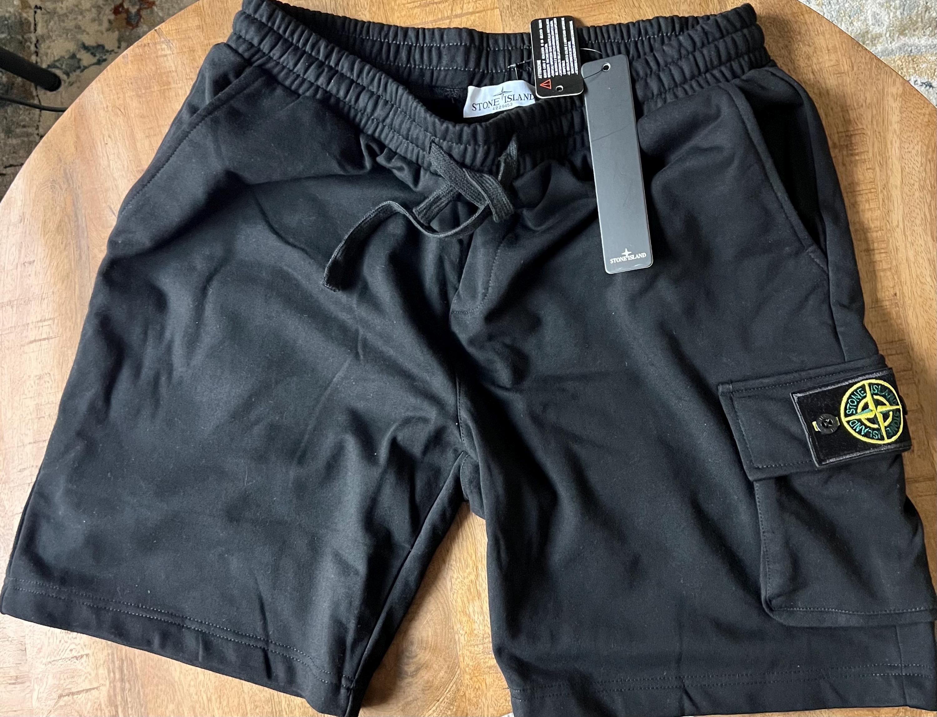 Stone Island Men's 100% Cotton Shorts With Logo Patch - Etsy Finland