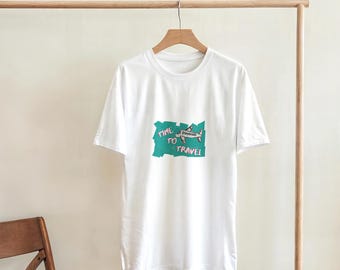Unisex Crewneck T-shirt for adults with Cutie airplane Vintage design