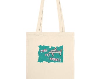 Tote Bag: Cutie airplane Vintage design