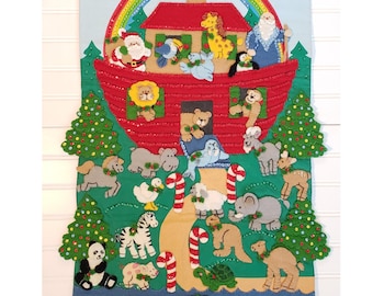 RARE Vintage NEW SEALED Bucilla Woodland Santa Christmas Stocking