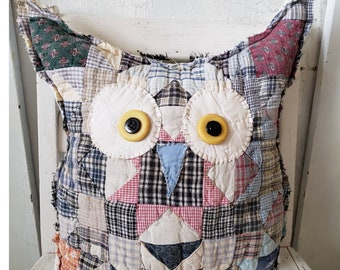 vintage owl pillow pattern