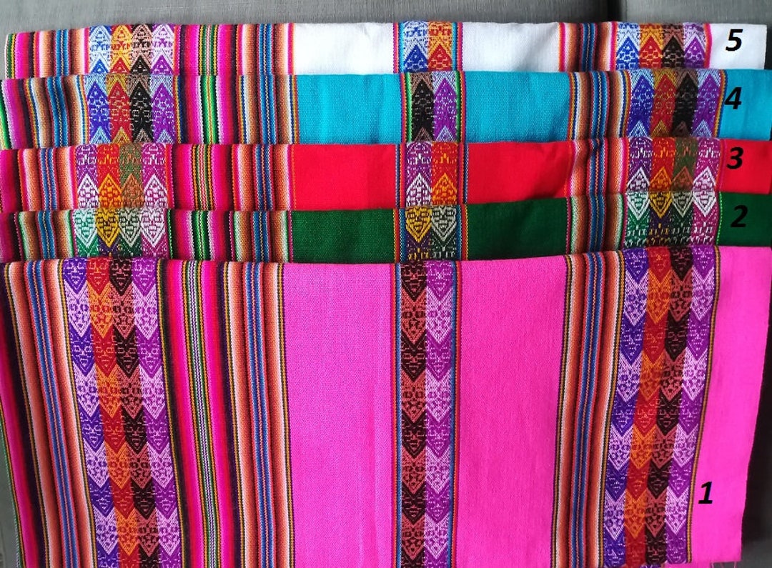 Aguayo Blanket Ethnic Fabric Peruvian Tribal Blanket Etsy