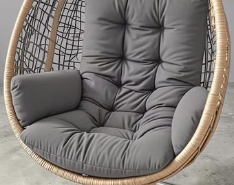 Egg Chair Cushion Hanging Chair Pad Thick Tufted Hammock Cushion Indoor Outdoor Swing Seat Cushion Garden Chair Cushion