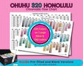 Ohuhu Honolulu 320 Chromatic Color Swatch Chart Bundle-New+Old Codes | Pre-Filled & Blank Marker Template | A4+US Letter PDF product logo