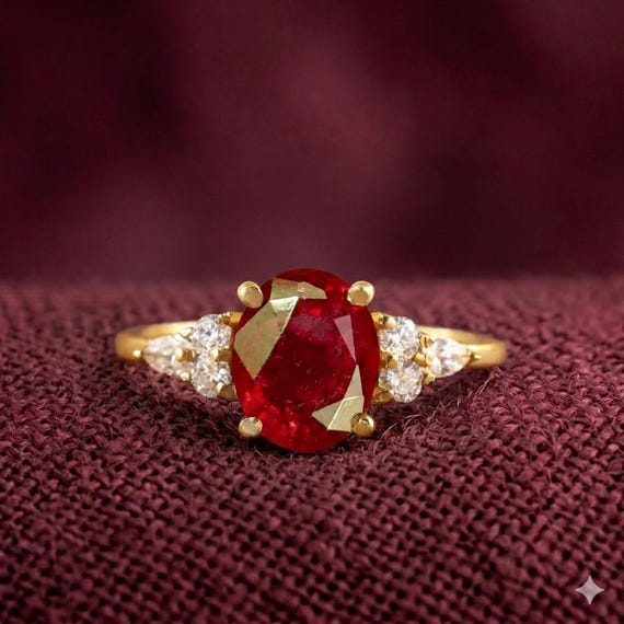 Ruby ring, ring for women, AAA Ruby ring, Gemstone ring, Ruby jewelry, genuine Ruby ring, anniversary ring, purpose ring for her