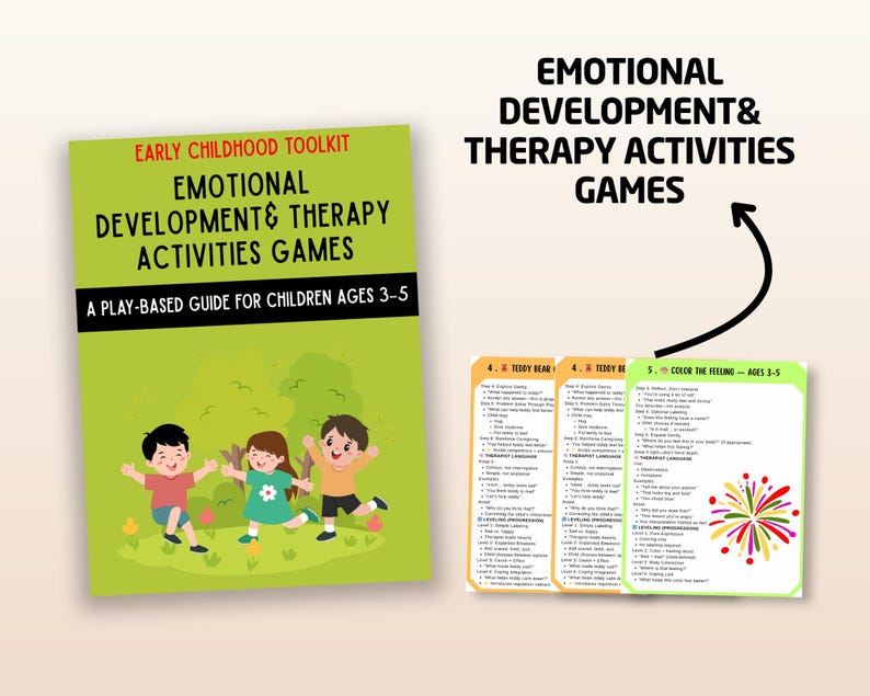 Play Therapy Activities PDF | Emotional Regulation Games for Kids (ages ...