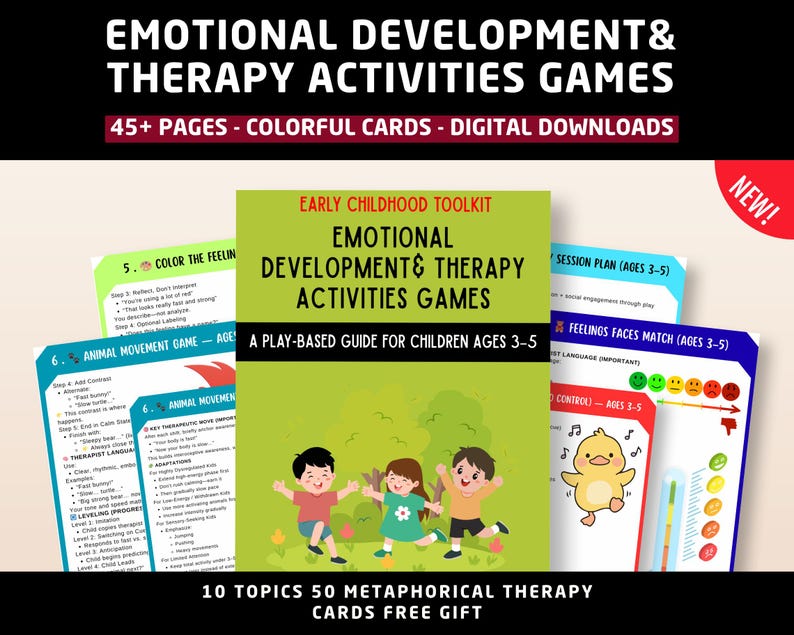 Play Therapy Activities PDF | Emotional Regulation Games for Kids (ages ...