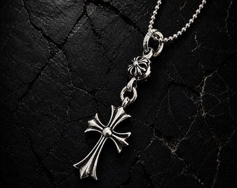 CHROME HEARTS クロス ペンダントトップ 2004 Vintage Chrome Hearts 2004 Sterling Silver Handmade Pendant, 925