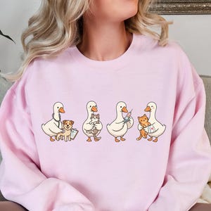 Felpa divertente con oca per veterinari, regalo per tecnico veterinario, regalo di laurea per veterinario, maglietta Comfort Colors per veterinari, maglietta girocollo per studenti di veterinaria