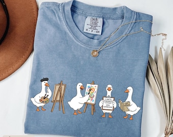 Funny Art Therapy Goose Shirt, Art Therapist T-shirt, Gift for Art Therapist, Art Therapy Gifts, Future Art Therapist Gift, Art Degree