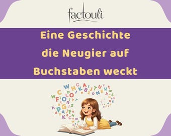 Lina und das Alphabet-Abenteuer, für Kinder von 3–6 Jahren – PDF. Das Alphabet lernen durch ein Märchen, Malen und Aktivitäten! 130 Seiten!