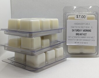 Saturday Morning Breakfast Strong Scented Shimmer Soy Wax Melt
